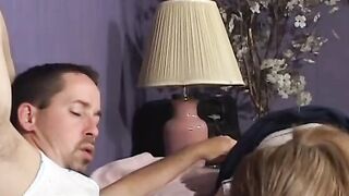 Dark Hair sexy with tiny perky titties takes penis deep in her snatch