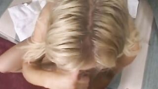 Goddess blonde does anal with stud then he ejaculates on her face