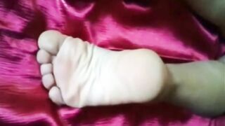 RESTING BAREFOOT