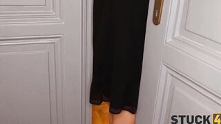 STUCK4K. Red-haired Czech with awesome huge titted fuck before dinner