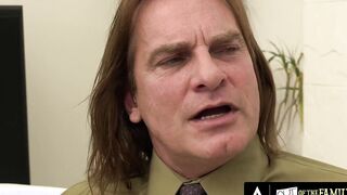 OUT OF THE FAMILY - Goddess Hot Fucks Her Stepdad And Gets Coached By Her Milf On How To Satisfy Him