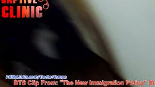 Nude BTS From Sandra Chappelle The New Immigration Policy, Asian Takeout Interrupts, Full Video At CaptiveClinicCom