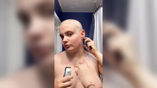Hairless Whore - Adama Daat Amateur Bondage Blowjob and Brow Shave