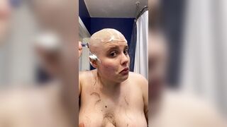 Hairless Whore - Adama Daat Amateur Bondage Blowjob and Brow Shave