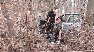 Ruined Holes - Dark Haired Nataly with natural hooters has anal