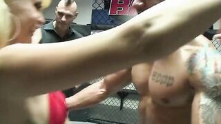 Hottie blonde Monique Alexander Gets Fucked Into The Ring