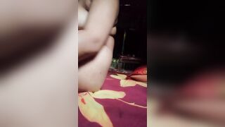 Akhi is fucking herself with a sex dildo. Bae village sluts is dripping her twat and