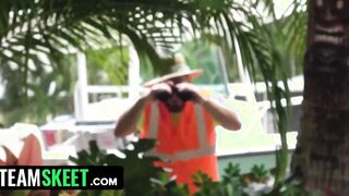 Teamskeet - Hottest Compilation Of Wild Babes Flashing Their Tits And Pussies Inside Outdoors