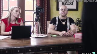 Bisex latino fucking the director and a cougar Pristine Edge on casting couch