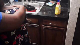she left him on rough..HE SAD!!