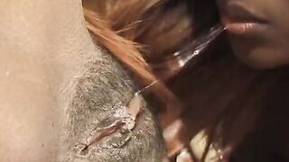 3 crazy sexy african babes screwed inside bed with a strap on