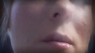 Short haired blonde masturbates into front of older guy then they plowed