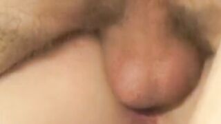 Lusty blonde give oral sex and gets double penetrated by studs inside bed