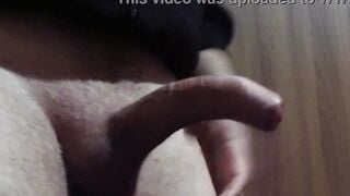 uncut penis solo hand job