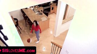 SisLovesMe - Cutie Dark Hair Hottie With Juicy Booty Asks Her Lusty Stepbro To Help Her Play Basketball