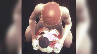 Anime Uncensored 3D - Tabusa boobjob and fuck by redhair boy - Japanese chinese Manga Hentai Game Porn