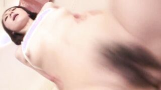 Japanese MILF has sex with her daughter's BF and comes inside his mouth fucking a toy
