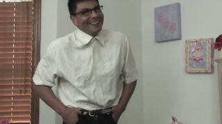 Put Your Cock Inside My BUTT! Cum Swapping Girls Take Advantage Of Nerdy Classmate