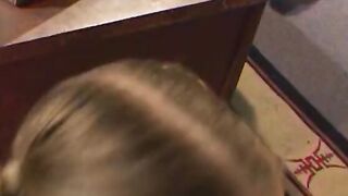 Barely legal hoe blows on 3 rough dicks at the same time
