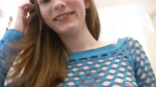 18 Year Old Amelia gets naked for the first time into softcore