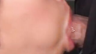 18 Year Old-aged skank blows her teachers rough dick inside the classroom then fucks