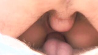 Anal gang bang with double penetration for a great dark haired teenagers