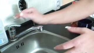 18 Year Old hot plowed rough by gramps