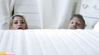 FAKEhub - Cheating fertitle huge boobs blonde fiance gets boned rough and fast and takes a deep jizzed into her soak vagina while hubby looks for her from an estate agent with long dick