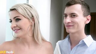FAKEhub - Cheating fertitle huge boobs blonde fiance gets boned rough and fast and takes a deep jizzed into her soak vagina while hubby looks for her from an estate agent with long dick