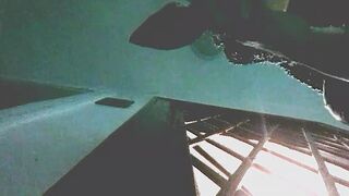 Stairway masturbation part one