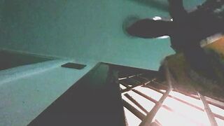 Stairway masturbation part one