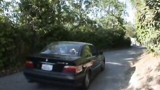 Big Boobed dark haired gets naked then ride mature dude's dick until he creams into her face