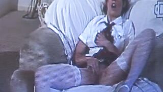 Salacious bro told his redhaired babysitter that he wanted to recored their monkey business