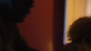 Curly haired beauty fantasize some xtreme thing to banged! with