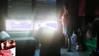 How to banged on top of a chair. His stepmother teaches him