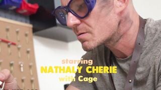DEVIANTE - Pretty lusty blonde milf with long titted gets her chastity belt removed revealing her amazing soak turned on vagina and gets nailed into her butt for anal sex orgasm and facial jizzed