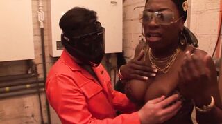 RealBlackExposed - Melvina Takes 2 Dicks On The Hospital Patio
