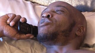 Sneaky Step Daughter Interrupts Step Daddy Masturbating Phone Sex With Milf