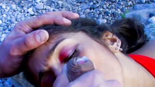 Rob Diesel fucking an punjab cunt with mouth Outside at the beach