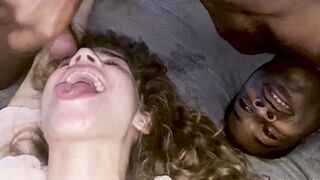 Yonge Adorable 18 Yo Hoe Fucks African Roommate Into Interracial 3 Way - Sabrina Spice
