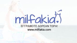 Sofia Pavlidi & Rosa Rozita love to share his dick & cum at the beach! Milfakia.com