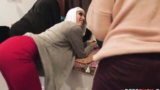 Chicks inside HIJAB banged! big black dick 1 las time before marriage