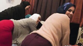 Chicks inside HIJAB banged! big black dick 1 las time before marriage