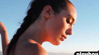 Playboy3.com - Beauty 19 year old Willa Prescott reveals her natural body and posed totally nude