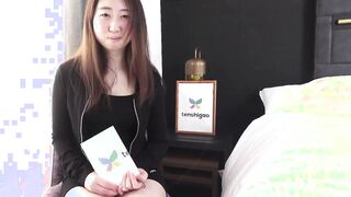 Casting couch with adorable Japanese amateur Miss Ai Okamoto Beauty nurse from Tokyo interview uncensored JAV first ever JAV twat licking pt2