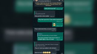 Whatsapp With My Cousin Gets goddess and ends up into my room