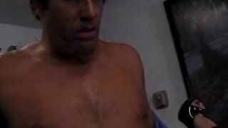 Prisoner tells his friends about dating with young dark hair