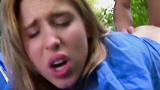 Teenage bimbos having very rough sex