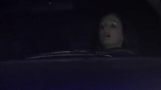 2 service technicians drill stunning dark hair inside the garage