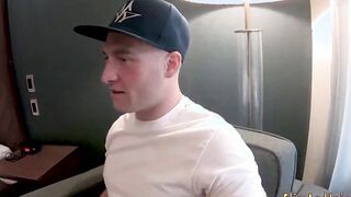 Huge booty blonde sucking off cock